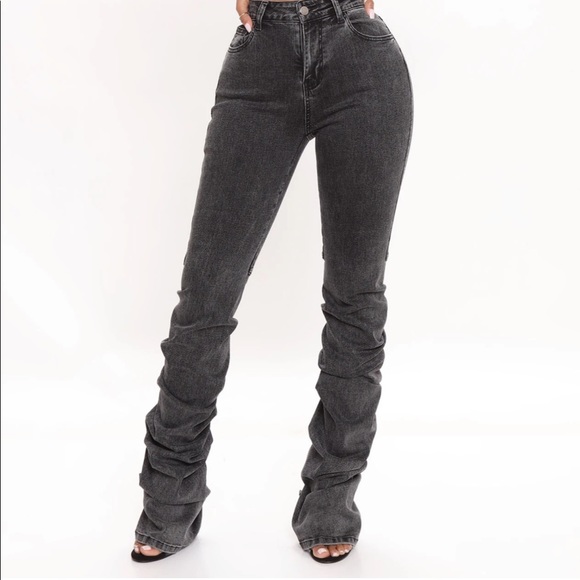 highly waist stacked jeans - Picture 1 of 1